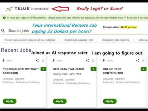 telus international ai jobs scam.